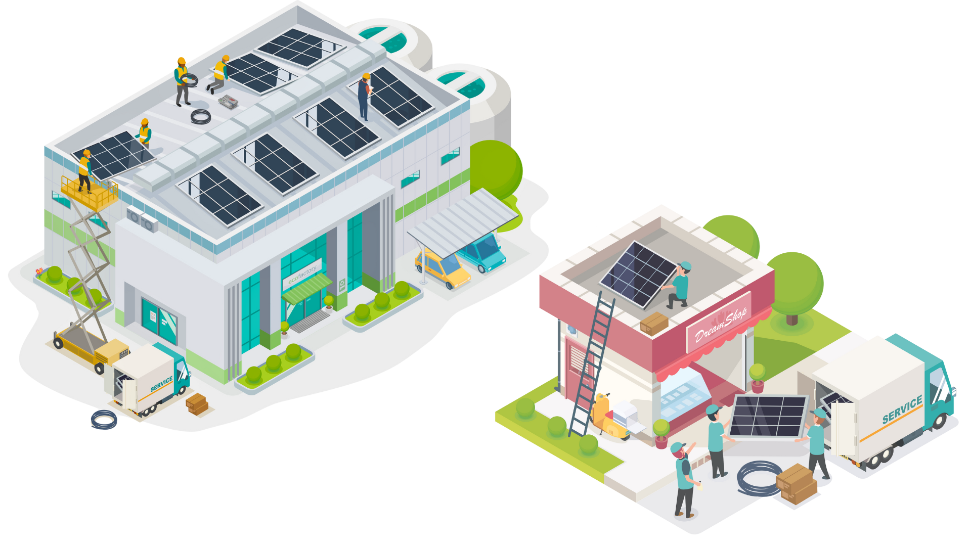 Sistem fotovoltaic industrial